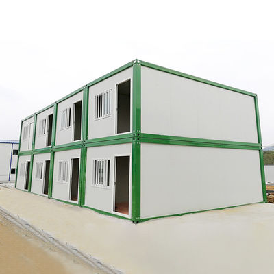 ห้องนอน บ้านคอนเทนเนอร์ชั่วคราว บ้านแบบโพร์ทาบอล แบบโมดูล พร้อมแผ่นแซนด์วิช