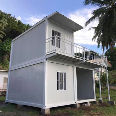 บ้านคอนเทนเนอร์ชั่วคราวที่แยกออก บ้าน Prefab กันแผ่นดินไหวสําหรับสถานที่