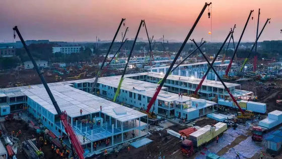 โรงพยาบาลพกพา ที่พักชั่วคราว คลินิก Prefab 20ft บ้านคอนเทนเนอร์