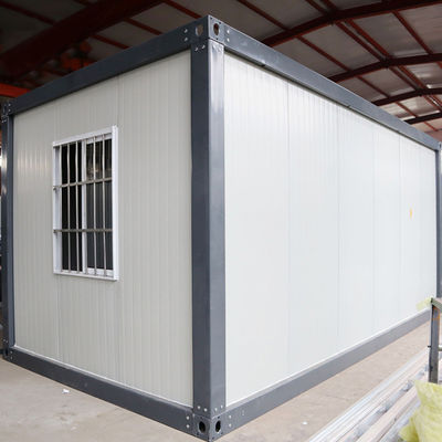 บ้านคอนเทนเนอร์ถอดได้ ทนทาน บ้านคอนเทนเนอร์เหล็กยืดหยุ่น Prefab 40ft บ้าน