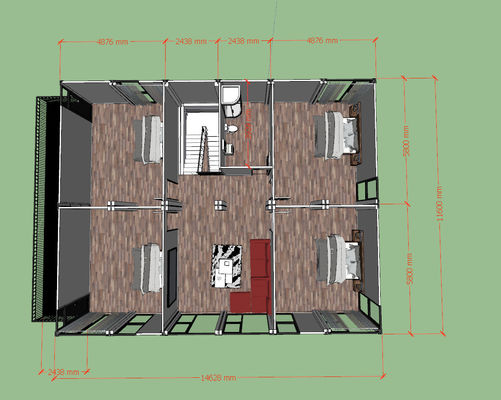 บ้านคอนเทนเนอร์ 30ft x 20ft คอนโด