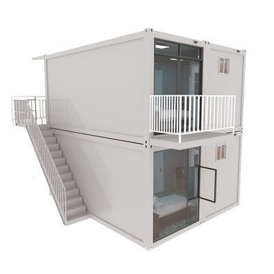โลหะ 20ft 2 ห้องนอน คอนเทนเนอร์ส่ง บ้านกันสนิม บ้าน prefabricated