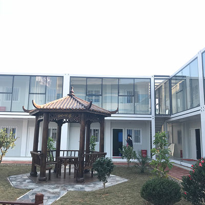 OEM Flat Pack Container House บ้านพักย้ายย้าย บ้านกันลม