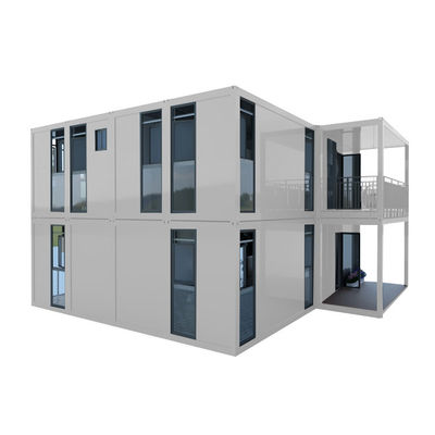 บ้านเตรียมพร้อม 3 ห้องนอนและห้องนั่งเล่น Apple Capsule House Easy Assembled Folding Building Container Home
