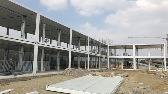 20ft บ้านคอนเทนเนอร์ที่แยกออก ความมั่นคง บ้านสํานักงาน Prefab