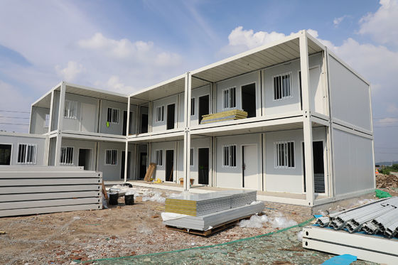 บ้านคอนเทนเนอร์สําหรับการขนส่งที่ถอดได้ Prefabricated Anti-Seismic Mobile Prefab Homes บ้านที่ถอดได้