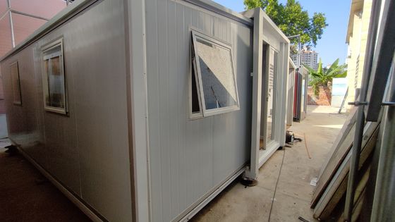 โมดูเลอร์ Prefab ขยายบ้าน 20ft 40ft Prefab พับคอนเทนเนอร์