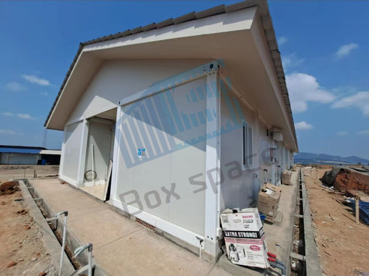 BOX SPACE ขนาดที่กําหนดเอง คอนเทนเนอร์ชุดเรียบที่ทันสมัย คอนเทนเนอร์พกพาขนาด 6x3 เมตร คอนเทนเนอร์คาร์โก้ Prefab คอนเทนเนอร์บ้านอพาร์ทเมนต์