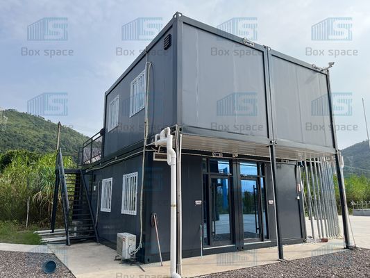 บ้านคอนเทนเนอร์เหล็กแยกออก บ้านคอนเทนเนอร์ Prefab บ้านวิลล่า