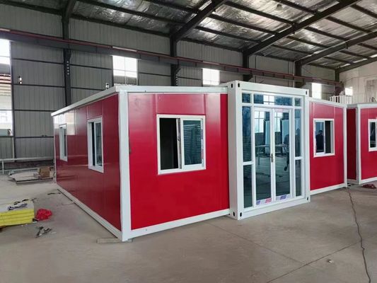 บ้านคอนเทนเนอร์ 2 ห้องนอน แบบพับแบบชุดหรู บ้านแบบโมดูล แบบใหม่ซีแลนด์ บ้านพับแบบทันสมัยที่ขยายได้