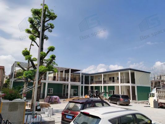 BOX SPACE บ้านคอนเทนเนอร์ที่สร้างขึ้นล่วงหน้า บ้าน Prefab กรอบเหล็ก บ้านคอนเทนเนอร์ 40 ฟุต บ้าน Prefab โมดูล