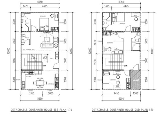 4 ห้องนอน บ้านคอนเทนเนอร์ แพคแฟลต บ้านคอนเทนเนอร์โมดูลเรียบร้อย บ้านคอนเทนเนอร์ตามต้องการ บ้านคอนเทนเนอร์พร้อมเฟอร์นิเจอร์
