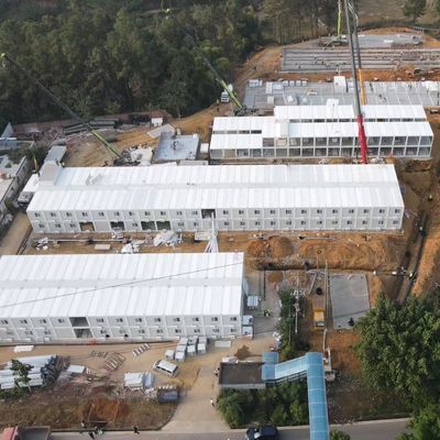 ชุดบ้าน Prefab ในพอร์โตริโก เก็บกระป๋องสํานักงาน 2 ชั้น สต็อปเปอร์ตาเบิ้ลแคบินสําหรับคนทํางานสถานที่เหมืองแร่