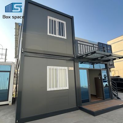 20ft X 20ft สํานักงานคอนเทนเนอร์ 2 ชั้น พร้อมหลังคา