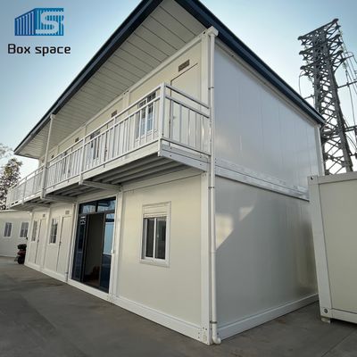 บ้านแบบจําลองประหยัดพลังงาน ยูนิตที่อยู่อาศัยที่ปรับปรุงได้ บ้านที่มีความยั่งยืนที่ทันสมัย สําหรับสถานที่ก่อสร้าง ห้องพักและสํานักงานของคนทํางานสถานที่