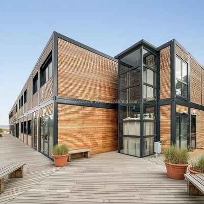 บ็อกสเปซ บ้านคอนเทนเนอร์ตามสั่ง เยอรมนี จีน บ้านโมดูล โรงงาน Prefab โรงงานโมดูล